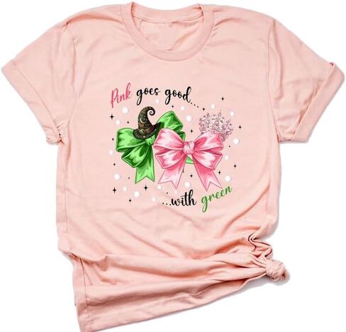 Women Musical Shirt Witch Changed for Good Goes Good with Green T Shirt in Saudi Arabia