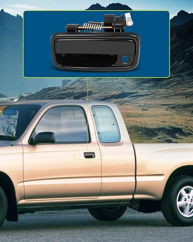 Exterior Car Door Handle Fits 1995-2004 for Toyota for Tacoma 2Pcs Black in Saudi Arabia