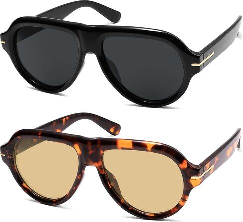 Polarized Aviator Sunglasses Trendy RetroWomens Mens 90s Classic Vintage Sun Glasses AR82379 in Saudi Arabia