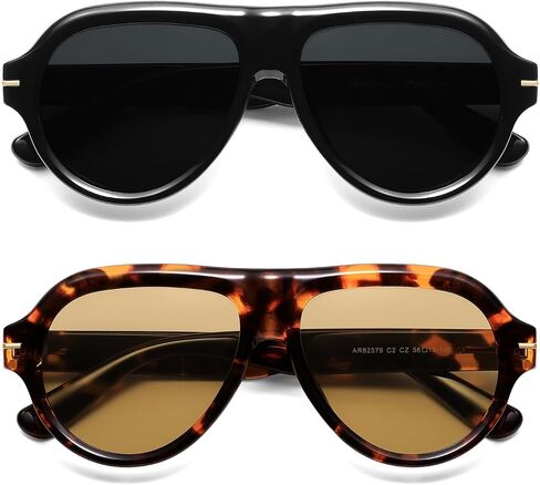Polarized Aviator Sunglasses Trendy RetroWomens Mens 90s Classic Vintage Sun Glasses AR82379 in Saudi Arabia