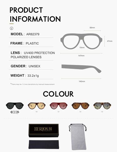 Polarized Aviator Sunglasses Trendy RetroWomens Mens 90s Classic Vintage Sun Glasses AR82379 in Saudi Arabia