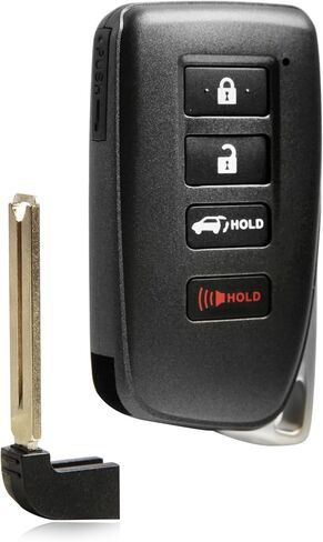 USARemote Key Fob استبدال مفتاح الدخول بدون مفتاح لـ 2015 2016 2017 2018 2019 2020 Lexus LX570 NX200T NX300 NX300H 4-Button Proximity Smart Key (HYQ14FBA، AG Board، 89904-78070) in Saudi Arabia