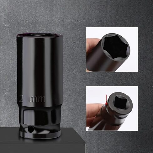 مقبس تأثير عميق 22 مم محرك 1/2 بوصة - فولاذ CR-MO معالج بالحرارة، 6 نقاط، متري - شديد التحمل لمجموعات مفاتيح الربط والمقابس in Kuwait