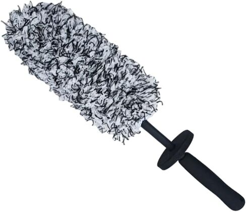 Car Wheel Cleaner Brush, Soft Microfiber Wheel Rim Cleaner, Non Scratch Car Detailing Brush, Highly Water Absorption & Removable Tire Brush, Vehicle Rim Wash Tool (Blue) in Saudi Arabia
