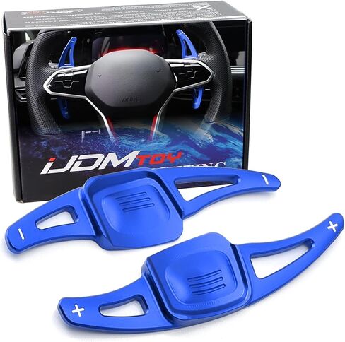 Ijdmtoy Sports Red CNC Billet Aluminium Extensions Maddle Shifter متوافق مع فولكس واجن 2022-Up Mk8 Golf GTI Golf-R E-Golf ، إلخ. in Kuwait