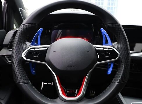 Ijdmtoy Sports Red CNC Billet Aluminium Extensions Maddle Shifter متوافق مع فولكس واجن 2022-Up Mk8 Golf GTI Golf-R E-Golf ، إلخ. in Kuwait