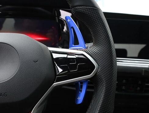 Ijdmtoy Sports Red CNC Billet Aluminium Extensions Maddle Shifter متوافق مع فولكس واجن 2022-Up Mk8 Golf GTI Golf-R E-Golf ، إلخ. in Kuwait