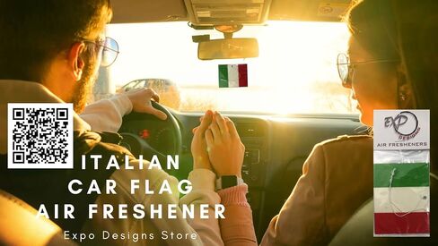 Italy Flag Air Freshener in Saudi Arabia