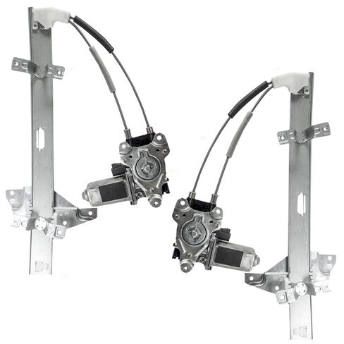 Brock Replacement Set Front Power Window Lift Regulators & Motor Compatible with 1997-2003 Grand Prix Sedan 10315138 10315137 in Kuwait