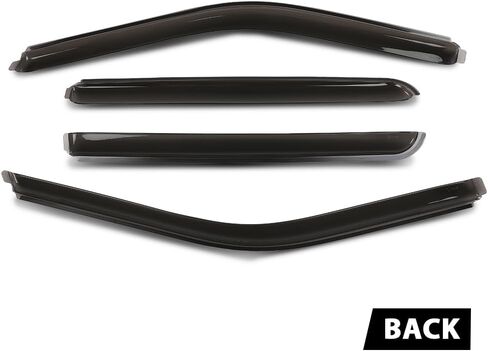 G-PLUS Window Visors Sun Rain Guards Side Wind Deflector Compatible with Ford F150 Supercrew 2015-2025,Fit Ford F150 Raptor SuperCrew 2017-2025 4PCS Glossy Black in-Channel in Saudi Arabia