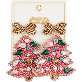 Mud Pie Holiday Beaded Earrings-Sa, Santa in Saudi Arabia