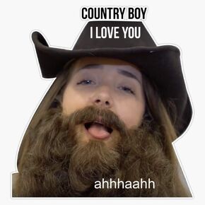 MAGNET Jenna Marbles Country Boy Vine Magnetic Vinyl Sticker Decal Magnet 5" in Kuwait