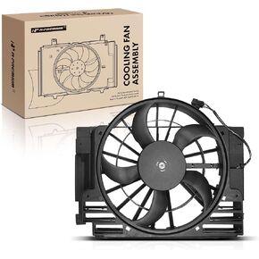 A-Premium Engine Radiator Cooling Fan Assembly Compatible with BMW E53 Series X5 2000-2006, Sport Utility, Replace# 64546921381, 64546921940 in Kuwait