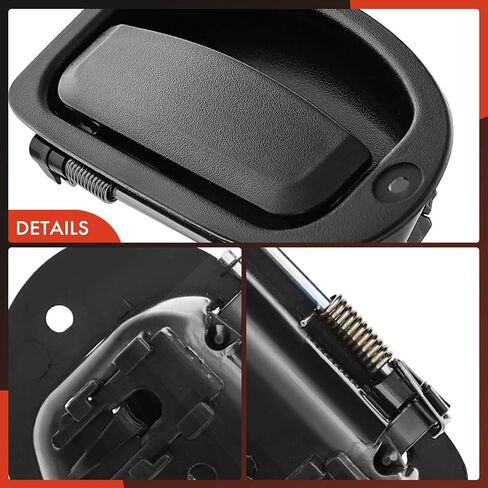 A-Premium Outside Exterior Door Handles Compatible with Ford Ranger 1998-2011 & Mazda B2300, B2500, B3000, B4000, Extended Cab Pickup, Textured Black, 2-PC Set, Rear Driver and Passenger Side in Saudi Arabia
