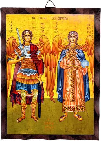 Greek Christian Orthodox Icon Jesus Christ Image Hanging Painting 6.3 x 4.7 in Handmade Solid Wood Decorative Painting for Home and Church Decoration in Saudi Arabia