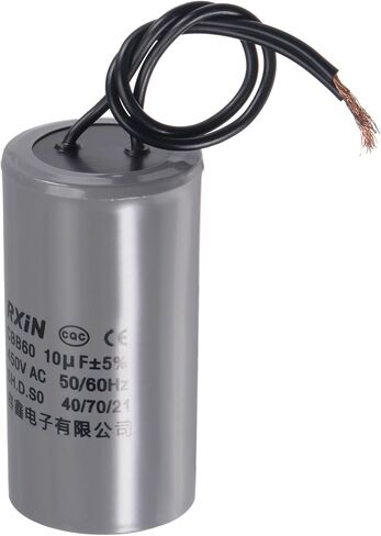 uxcell CBB60 Run Capacitor 6uF 450V AC 2 Wires 50/60Hz Cylinder 54x34mm for Air Compressor Water Pump Motor in Saudi Arabia
