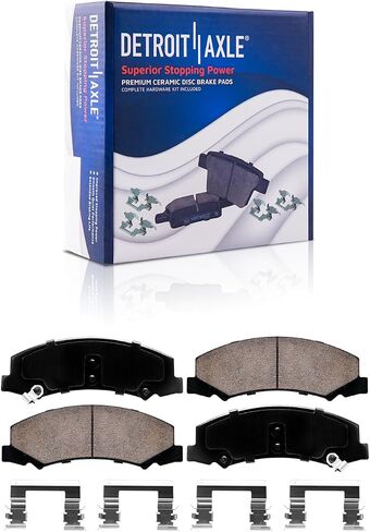 Detroit Axle - Brake Kit for 2011 2012 2013 Chevrolet Impala, 2014 2015 2016 Impala Limited, Disc Brakes Rotors Ceramic Brake Pads Front Rear Replacement : 11.93'' inch Front & 10.63'' inch Rear Rotor in Saudi Arabia