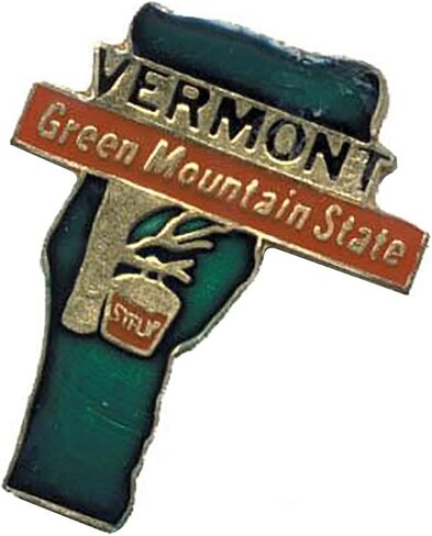 State of Vermont Map Bike Motorcycle Hat Cap Lapel Pin HP4597 in Saudi Arabia