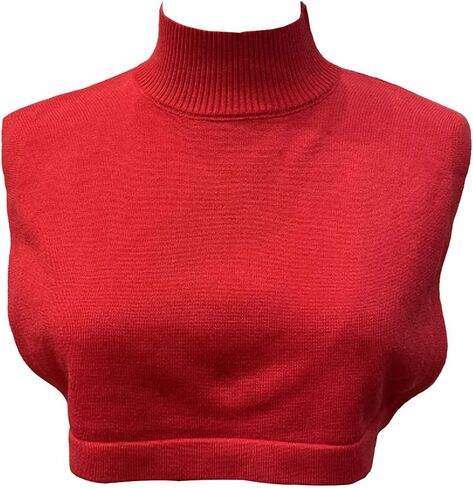 LoudSung Winter Detachable Half Shirt Turtleneck Bust Knitted Sweater Fake Collar Multiple Colors Elegant for Women Girls in Saudi Arabia
