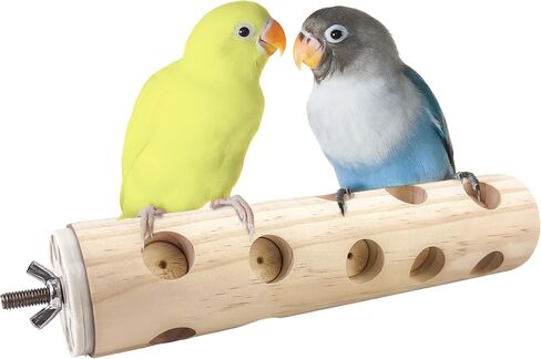 Bird Toys，Bird Wooden Block Chewing Toy，Parrot Foraging Toy，Natural Bird Toys，Parakeet Toys for Cage Small Bird，Bird Cage Teething Toys for Hamster Cockatiels Conures Budgie in Saudi Arabia