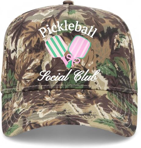 Pickleball Social Club Vintage Trucker Hat | Pickle Ball | Premium Adjustable Snapback Baseball Hat for Men & Women in Saudi Arabia