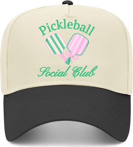 Pickleball Social Club Vintage Trucker Hat | Pickle Ball | Premium Adjustable Snapback Baseball Hat for Men & Women in Saudi Arabia