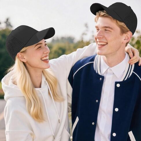 2 Pack Baseball Caps, Breathable & Lightweight Hats for Men Women, Quick Dry Mesh for Sports, Golf, Running in Saudi Arabia