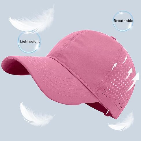 2 Pack Baseball Caps, Breathable & Lightweight Hats for Men Women, Quick Dry Mesh for Sports, Golf, Running in Saudi Arabia