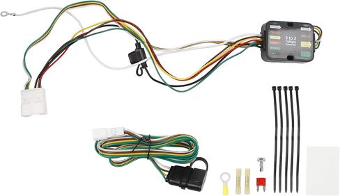 مجموعة أسلاك المقطورة Dasbecan 56217 متوافقة مع Toyota Highlander 2008-2019 4-Pin Connector Towing Wiring Kit in Saudi Arabia