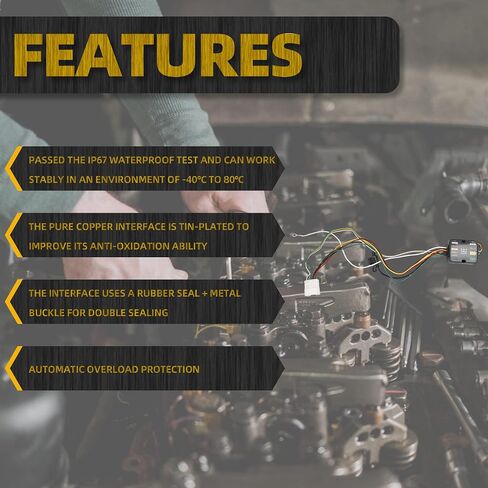 مجموعة أسلاك المقطورة Dasbecan 56217 متوافقة مع Toyota Highlander 2008-2019 4-Pin Connector Towing Wiring Kit in Saudi Arabia