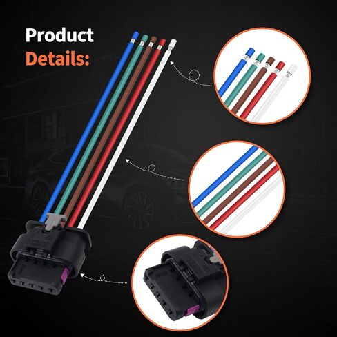 HiSport 5 Pin Rear Taillight Harness Connector Compatible with Jeep Renegade 2015-2022 Replace 68406157AA in Saudi Arabia
