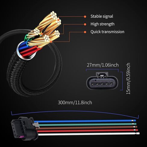 HiSport 5 Pin Rear Taillight Harness Connector Compatible with Jeep Renegade 2015-2022 Replace 68406157AA in Saudi Arabia
