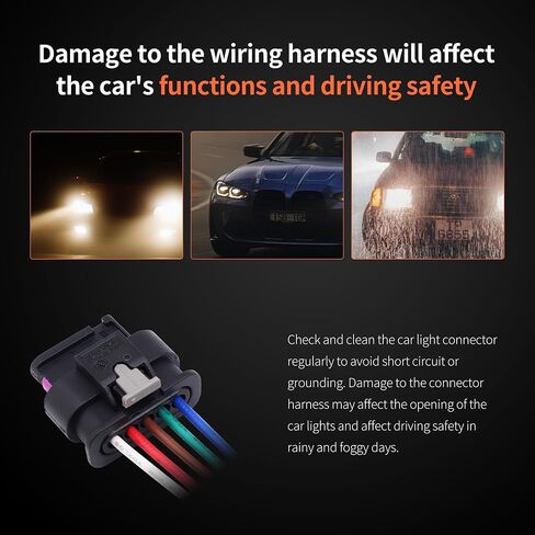 HiSport 5 Pin Rear Taillight Harness Connector Compatible with Jeep Renegade 2015-2022 Replace 68406157AA in Saudi Arabia