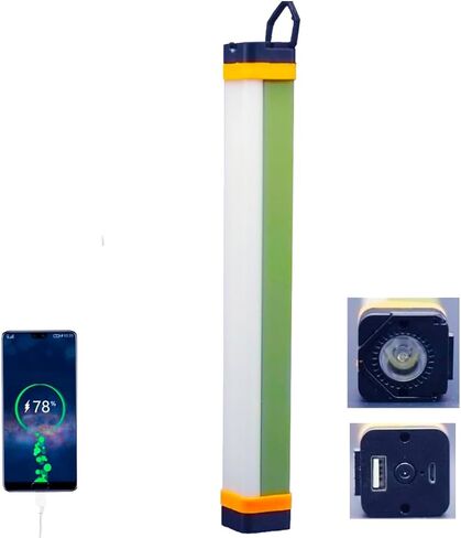 Camping Lantern Rechargeable Stick Portable Tent Car Repair Light Bar Dimming USB Magnetic Base Hook Hanging 5 Modes Outdoor COB IP65 Waterproof Car Repair Emergency (2 Pack) in Kuwait