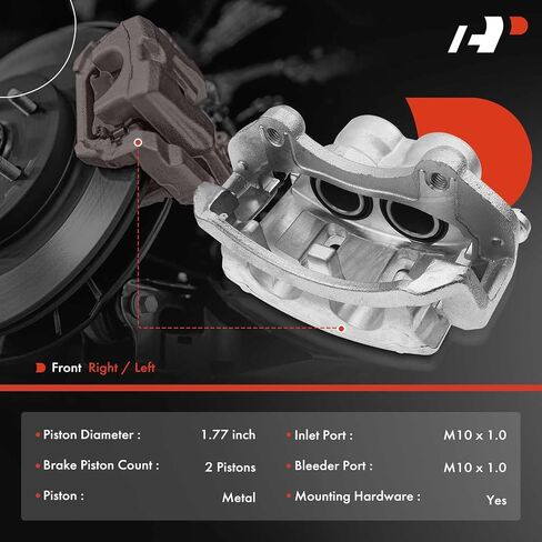 A-Premium Disc Brake Caliper Assembly with Bracket Compatible with Select Cadillac Models - CTS 2008 2009 2010 2011 2012 2013 2014 in Saudi Arabia