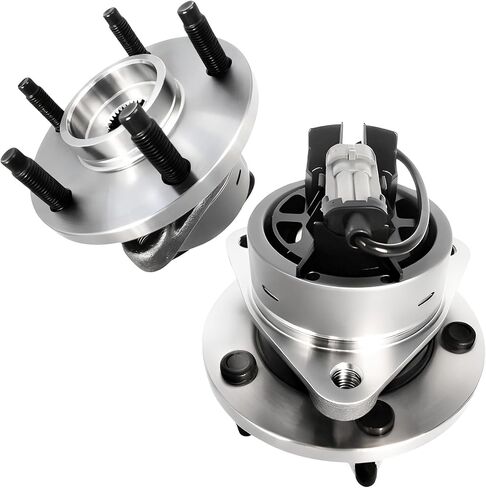 513206 Front Wheel Bearing Hub Assembly Compatible with Chevy Cobalt HHR 2005-2011, for Pursuit 2005-2006 Pontiac G5 2007-2010, for Saturn Ion 2003-2007 5 Lug W/Abs, 2Pcs in Kuwait