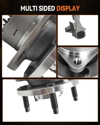 513206 Front Wheel Bearing Hub Assembly Compatible with Chevy Cobalt HHR 2005-2011, for Pursuit 2005-2006 Pontiac G5 2007-2010, for Saturn Ion 2003-2007 5 Lug W/Abs, 2Pcs in Kuwait