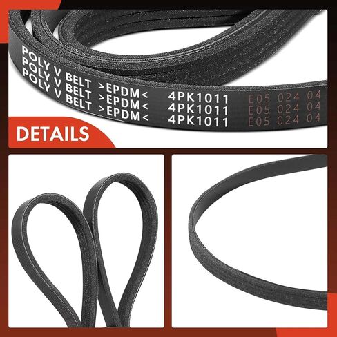 A-Premium Engine Serpentine Drive Belt Compatible with Chevy, Honda, GMC, Nissan & Acura Cars - Silverado 2500 HD, Suburban 2500, Avalanche 2500, Civic, Sierra 3500, Yukon XL 2500, 300ZX, EL, & More in Saudi Arabia