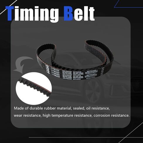 AUCERAMIC Engine Timing Belt Kit with Water Pump Fit for 2013-2015 Ford Escape, 2013-2014 Fusion, 2014-2015 Transit Connect, 2014-2019 Fiesta - 1.6L L4 DOHC Replace# BE8Z-6K254-A, BE8Z-6268-C in Saudi Arabia