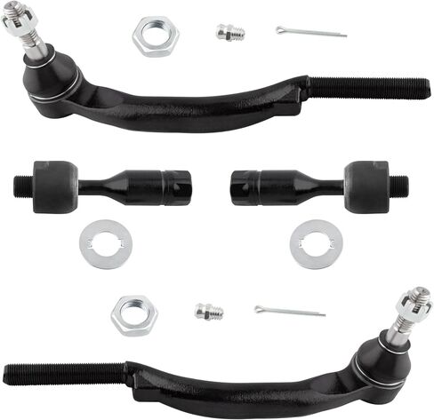 ES3675 ES3676 EV80965 Front Inner & Outer Tie Rod Ends Left & Right for Buick Rainier 2004-2007 Chevrolet Trailblazer GMC Envoy 2002-2009 SSR 2003-2006 Isuzu Ascender 2003-2008, Pack of 4 in Saudi Arabia