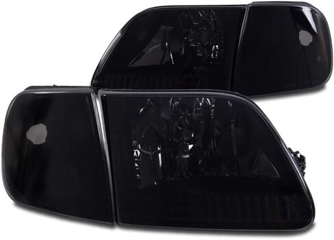 Replacement Headlights w/Corner Lights Amber/Chrome Compatible with 1997-03 Ford F-150 | 1997-02 Expedition in Saudi Arabia