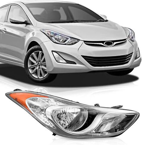 Right Side Halogen Headlight Headlamp For 2011 2012 2013 Hyundai Elantra 92102-3Y000 HY2503161 in Saudi Arabia