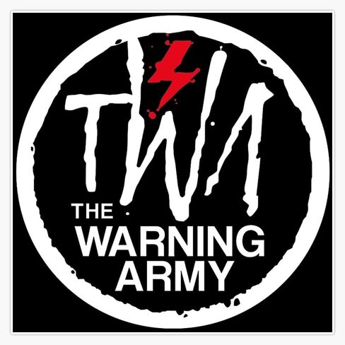 The Warning Band Sticker Bumper Sticker Vinyl Decal 5" in Saudi Arabia