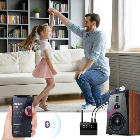 Bluetooth Transmitter for TV, Bluetooth 5.3 Transmitter Receiver, 2 in 1 Bluetooth AUX Adapter with Aptx Low Latency, AUX/RCA Bluetooth Transmitter for Home Stereo, Car, Speakers in Saudi Arabia