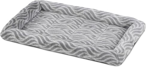MidWest Homes For Pets QuiteTime Deluxe Wave Bolster Bed for Small Dogs; Easily Machine Wash and Dry; Gray; 24"; 40224-WVGY in Kuwait