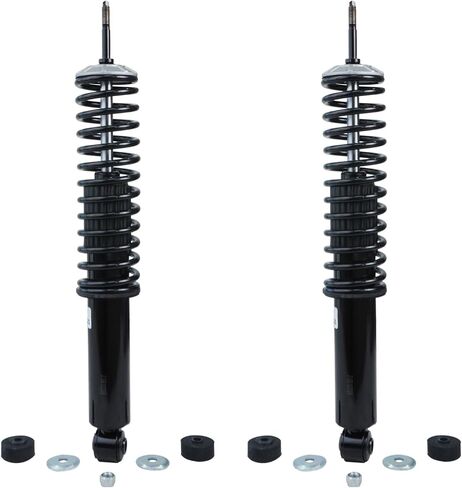 Detroit Axle - 4WD Front Struts for 1997-2002 Ford Expedition Lincoln Navigator Complete 2 Struts with Coil Spring 1998 1999 2000 2001 Replacement Ready Strut Shock Assembly Conversion Kit in Saudi Arabia