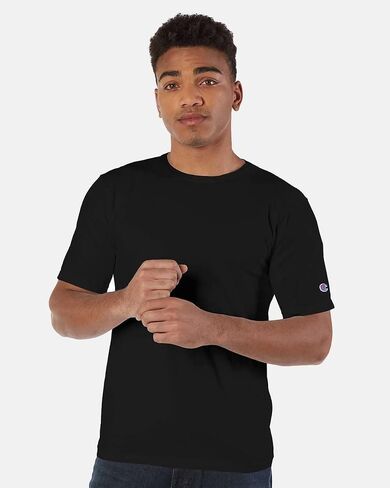 Champion Garment Dyed Short Sleeve T-Shirt 3XL Black in Saudi Arabia