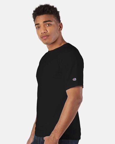 Champion Garment Dyed Short Sleeve T-Shirt 3XL Black in Saudi Arabia