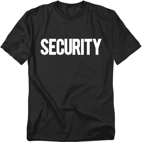 Popfunk Security Unisex Adult T Shirt Black in Saudi Arabia