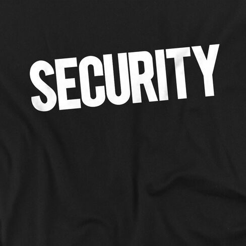 Popfunk Security Unisex Adult T Shirt Black in Saudi Arabia
